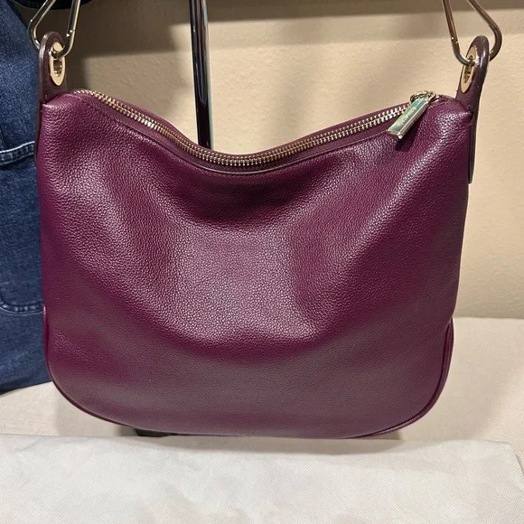 kate spade Rosie Deep Plum Leather Crossbody with Gold Hardware - Picture 2 of 11